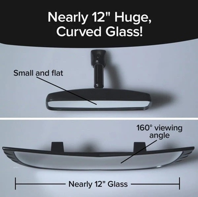 Wide-angle car mirror